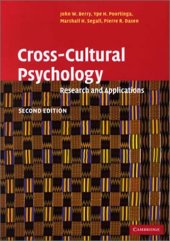 book Cross-Cultural Psychology: Research and Applications