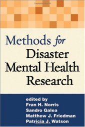 book Methods for Disaster Mental Health Research