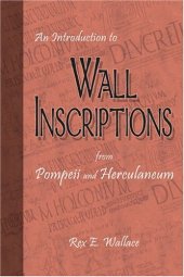 book An Introduction to Wall Inscriptions from Pompeii and Herculaneum