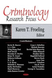 book Criminology Research Focus