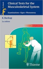 book Clinical Tests for the Musculoskeletal System: Examinations - Signs - Phenomena