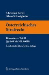 book Österreichisches Strafrecht Besonderer Teil II: §§ 169 bis 321 StGB