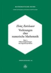 book Vorlesungen über Numerische Mathematik: Band 2 Differentialgleichungen und Eigenwertprobleme