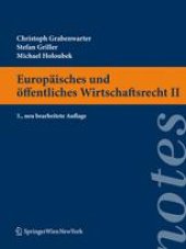 book Europäisches und öffentliches Wirtschaftsrecht II