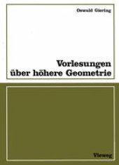 book Vorlesungen über höhere Geometrie