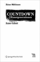 book Countdown 3 Kunstgenerationen