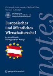 book Europäisches und Öffentliches Wirtschaftsrecht I