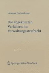 book Die abgekürzten Verfahren im Verwaltungsstrafrecht