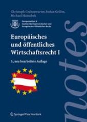 book Europäisches und öffentliches Wirtschaftsrecht I