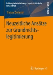 book Neuzeitliche Ansätze zur Grundrechtslegitimierung