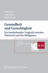 book Gesundheit und Gerechtigkeit: Ein interkultureller Vergleich zwischen Österreich und den Philippinen