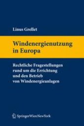 book Windenergienutzung in Europa: Rechtliche Fragestellungen rund um die Errichtung und den Betrieb von Windenergieanlagen