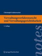 book Verwaltungsverfahrensrecht und Verwaltungsgerichtsbarkeit