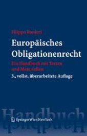 book Europäisches Obligationenrecht: Ein Handbuch mit Texten und Materialien