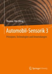 book Automobil-Sensorik 3: Prinzipien, Technologien und Anwendungen