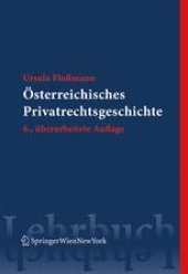 book Österreichische Privatrechtsgeschichte