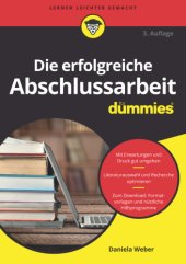 book Die erfolgreiche Abschlussarbeit für Dummies