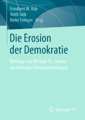 book Die Erosion der Demokratie: Beiträge von Michael Th. Greven zur kritischen Demokratietheorie