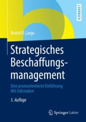 book Strategisches Beschaffungsmanagement: Eine praxisorientierte Einführung Mit Fallstudien