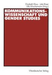 book Kommunikationswissenschaft und Gender Studies