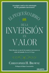 book El pequeño libro de la inversión en valor: averigua cuál es la estrategia de los grandes inversores