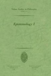 book Epistemology I