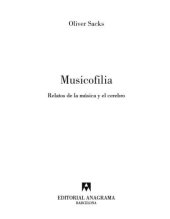 book Musicofilia: relatos de la música y el cerebro