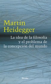 book La idea de la filosofía y el problema de la concepción del mundo