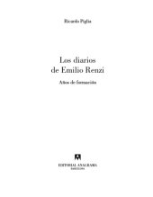 book Los diarios de Emilio Renzi. Años de formación