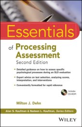 book Essentials of processing assessment