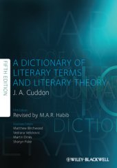 book Dictionary of Literary Terms and Literary Theory