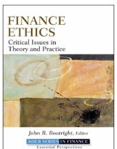 book Finance ethics: critical issues in theory and practice