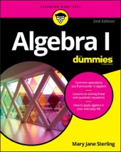 book Algebra I for dummies®