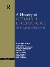 book A History of German Literature