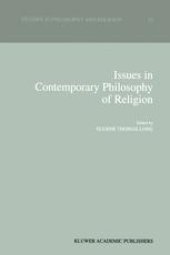 book Issues in Contemporary Philosophy of Religion