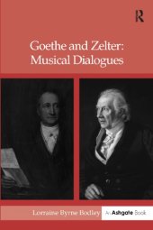 book Goethe and Zelter: musical dialogues