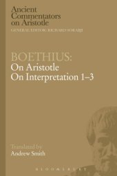 book Boethius: On Aristotle On interpretation. 1-3