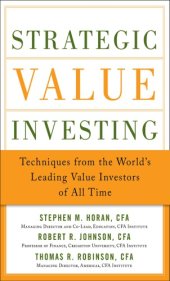 book Strategic value investing techniques from the world's leading value investors of all time