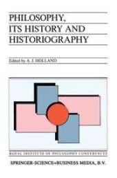 book Philosophy, its History and Historiography