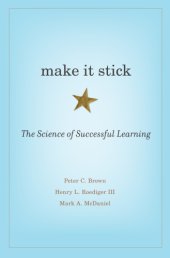 book Make it stick: the science of successful learning