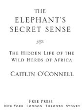 book The elephant's secret sense: the hidden life of the wild herds of africa