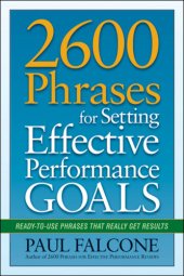 book 2600 phrases for setting effective performance goals: ready-to-use phrases that really get results