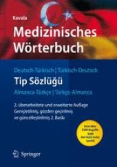 book Medizinisches Wörterbuch: Deutsch-Türkisch / Türkisch-Deutsch