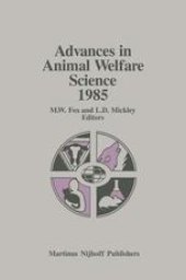 book Advances in Animal Welfare Science 1985