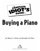 book The Complete Idiot's Guide to Buying a Piano