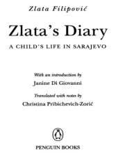 book Zlata's diary: a child's life in wartime sarajevo