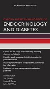 book Oxford American handbook of endocrinology and diabetes