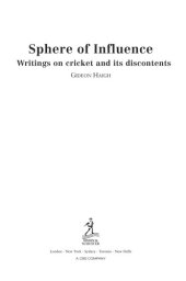 book Sphere of influence: writings on cricket and its discontents