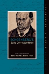 book Schoenberg's early correspondence: 1891- May 1907