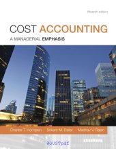 book Cost accounting: a managerial emphasis